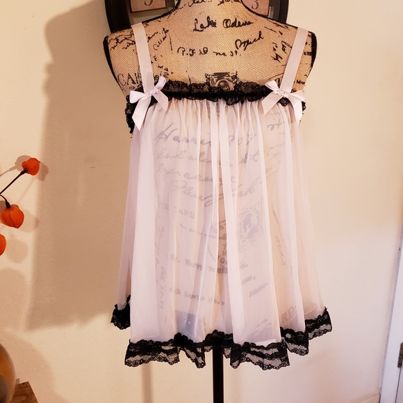 pink baby doll nightie